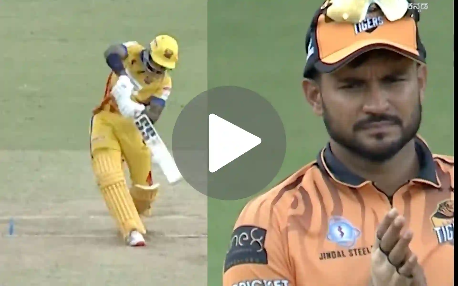 [Watch] Manish Pandey Gets Worried After Rohan Patil's Massive Six At RCB's Home Ground